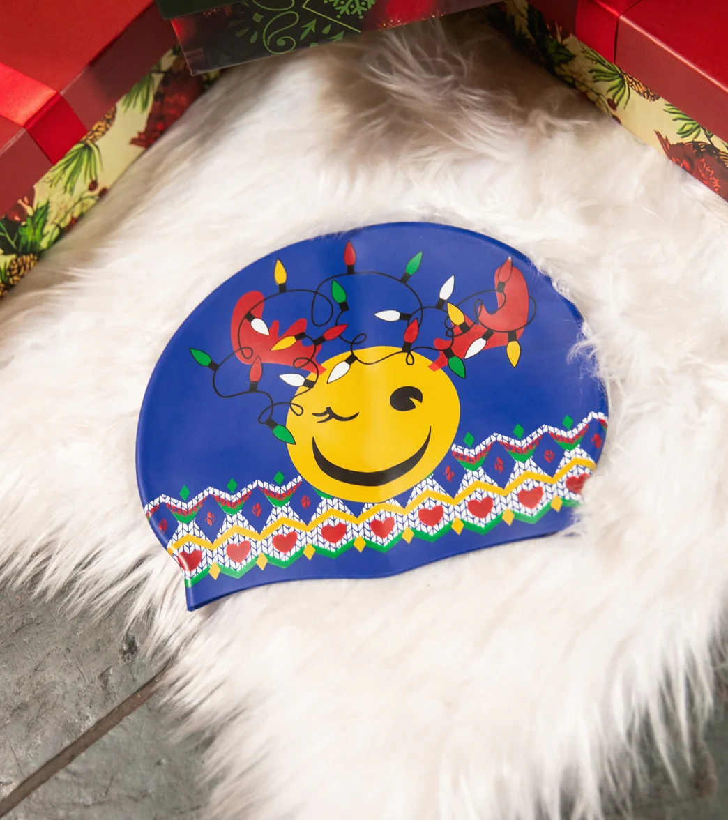 Sporti Holiday Sleighin' It Silicone Swim Cap Jr. - Image 13