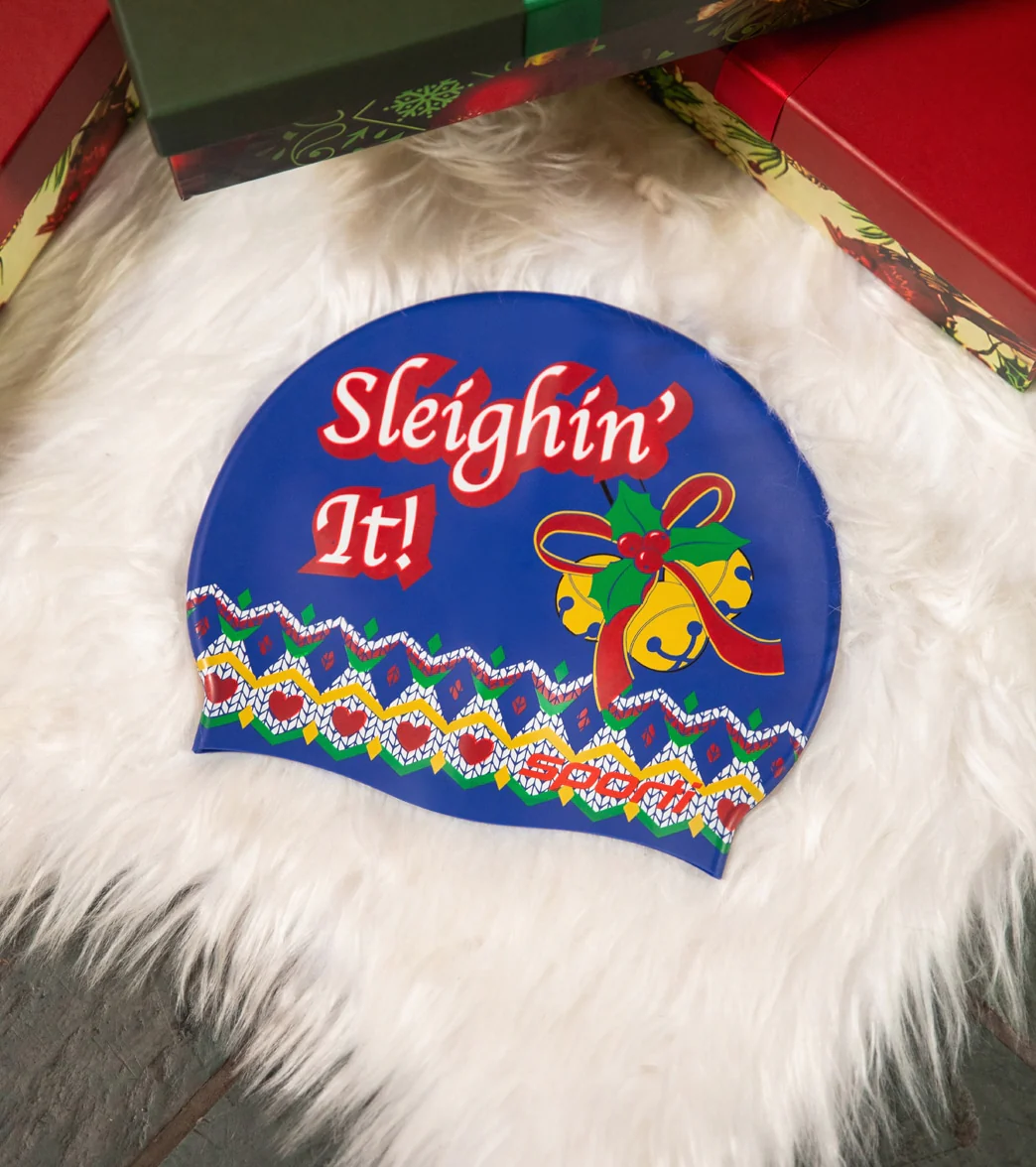 Sporti Holiday Sleighin' It Silicone Swim Cap Jr. - Image 23
