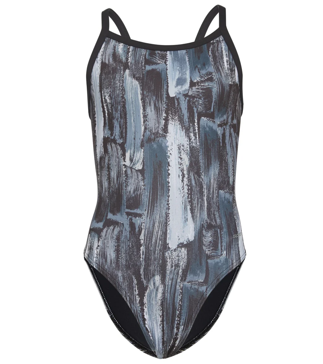 Sporti HydroLast Artsy Thin Strap One Piece Swimsuit Youth (22-28) - Image 5