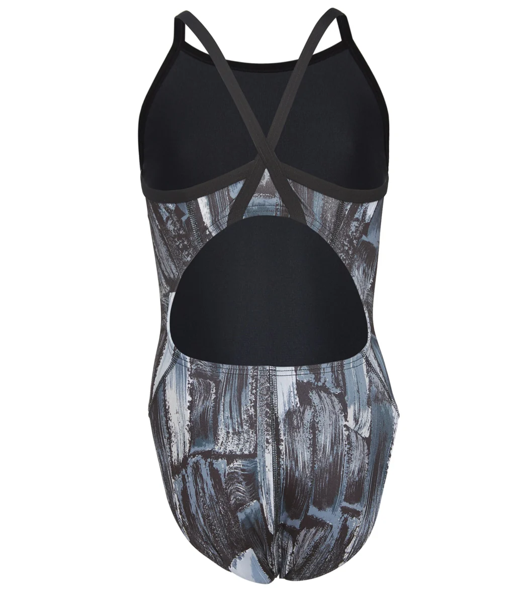 Sporti HydroLast Artsy Thin Strap One Piece Swimsuit Youth (22-28) - Image 6
