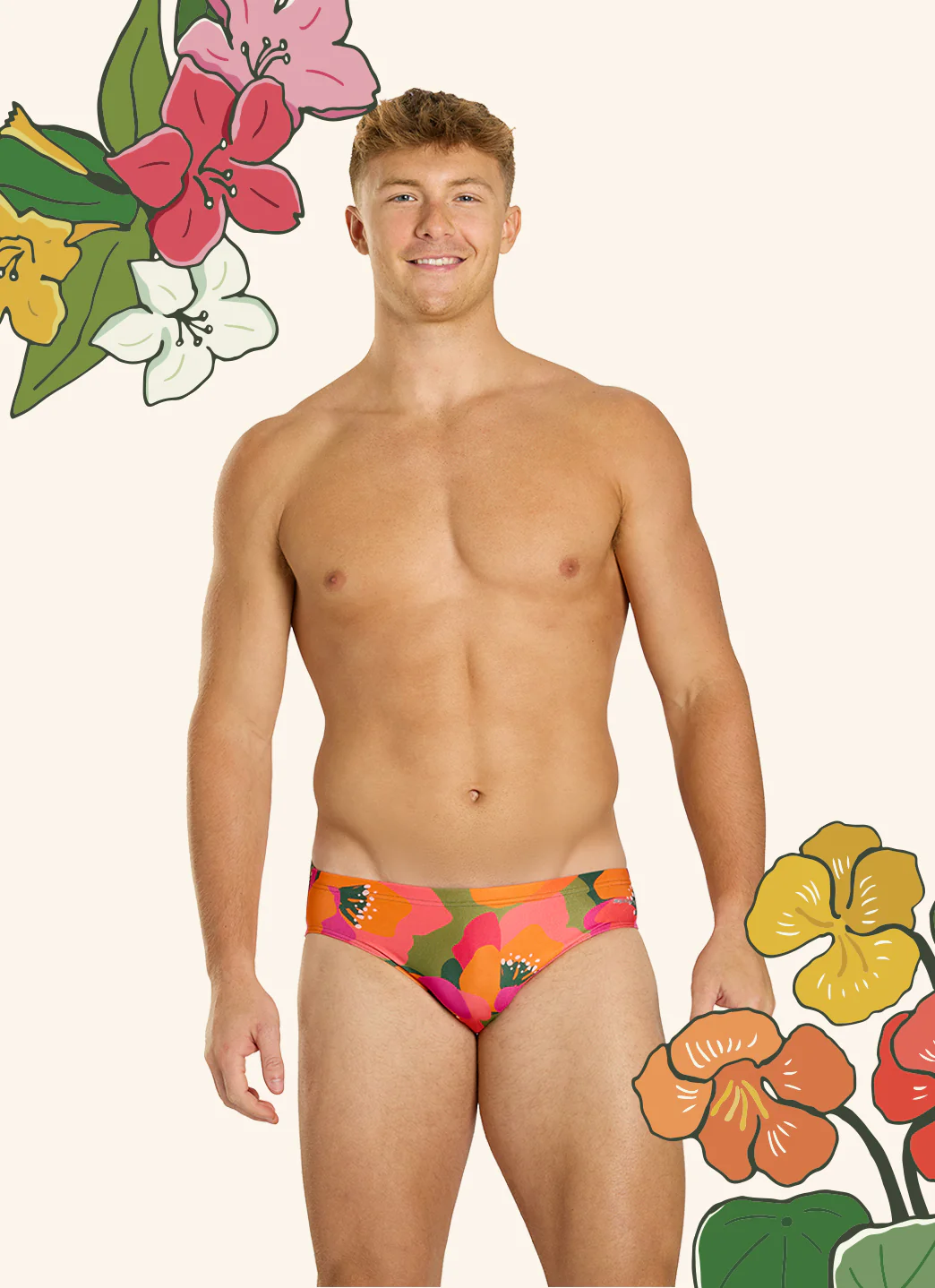 Sporti HydroLast Petal Pop Brief Swimsuit (26-40) - Image 3