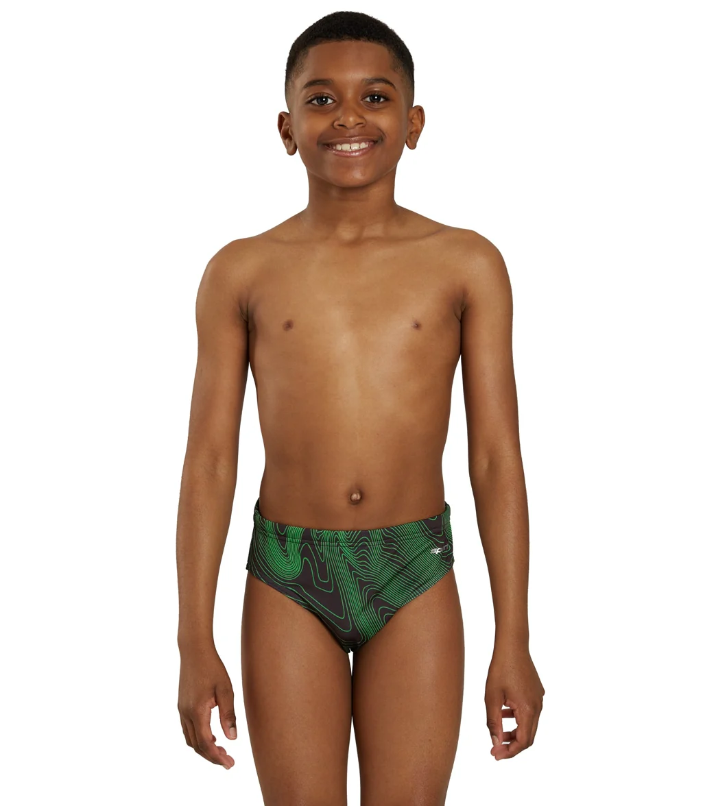 Sporti HydroLast Sonar Waves Brief Swimsuit (22-40) - Image 24