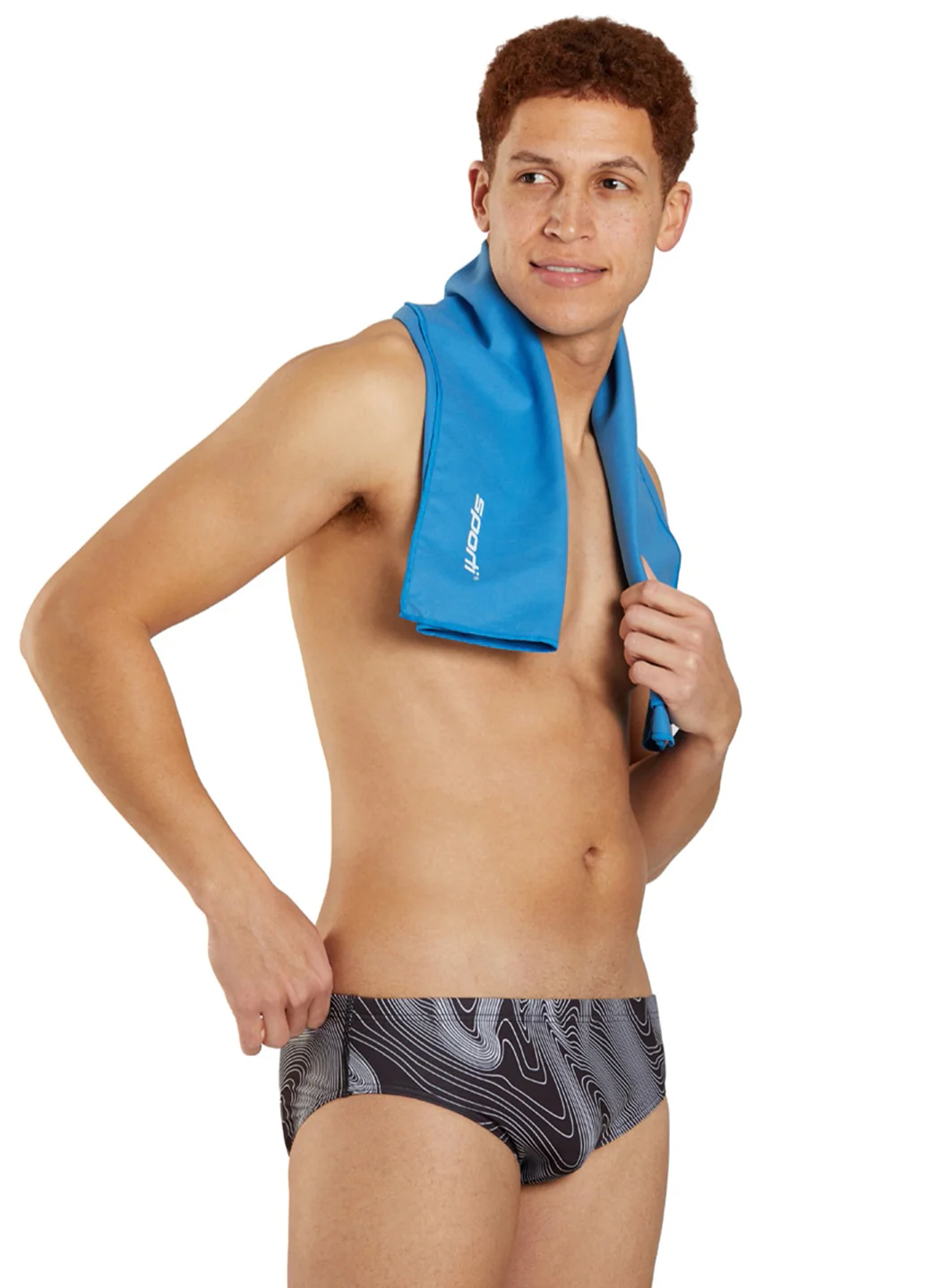 Sporti HydroLast Sonar Waves Brief Swimsuit (22-40) - Image 26