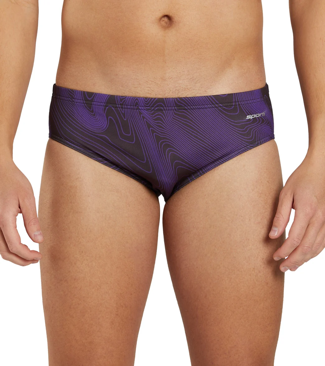 Sporti HydroLast Sonar Waves Brief Swimsuit (22-40) - Image 42