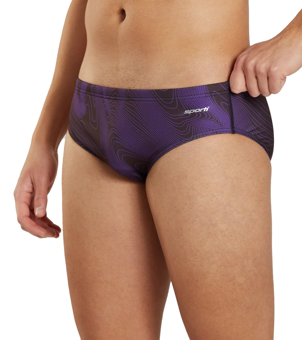 Sporti HydroLast Sonar Waves Brief Swimsuit (22-40) - Image 43