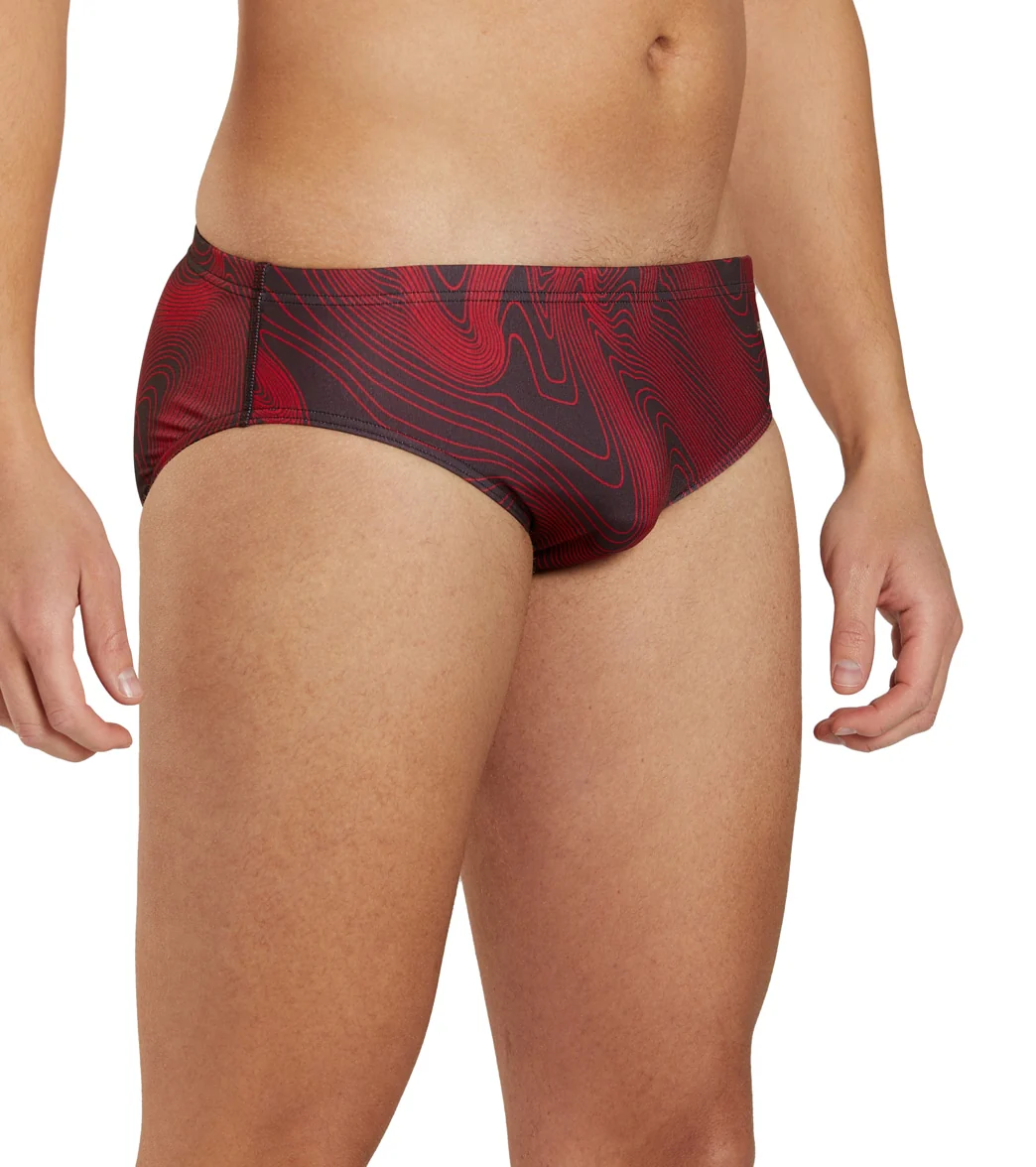 Sporti HydroLast Sonar Waves Brief Swimsuit (22-40) - Image 55