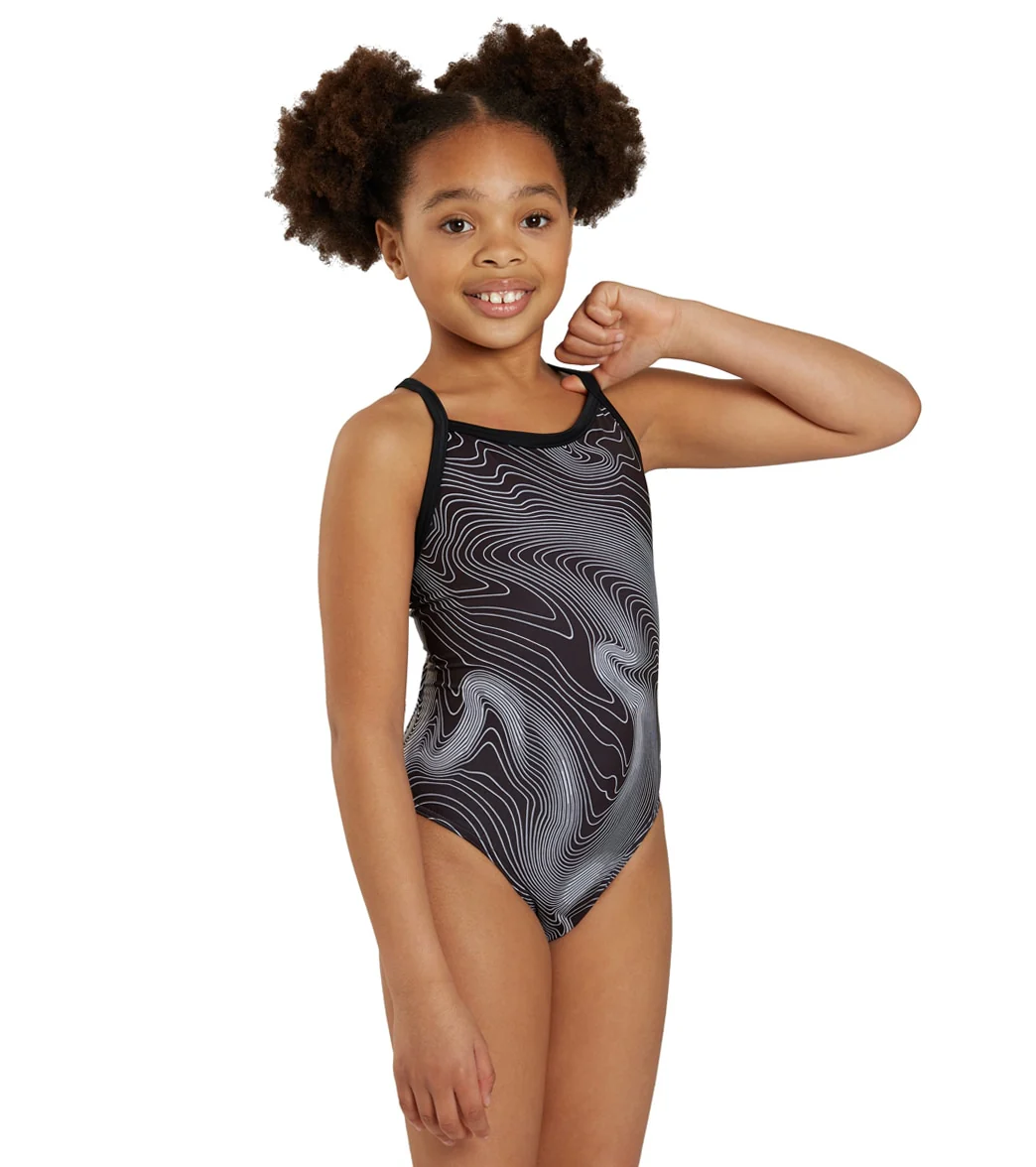 Sporti HydroLast Sonar Waves Thin Strap One Piece Swimsuit Youth (22 - 28) - Image 15
