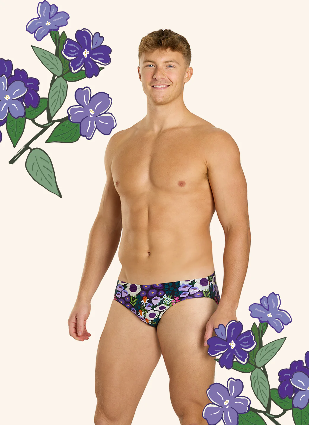 Sporti HydroLast Spring Meadow Brief Swimsuit (26-40) - Image 2