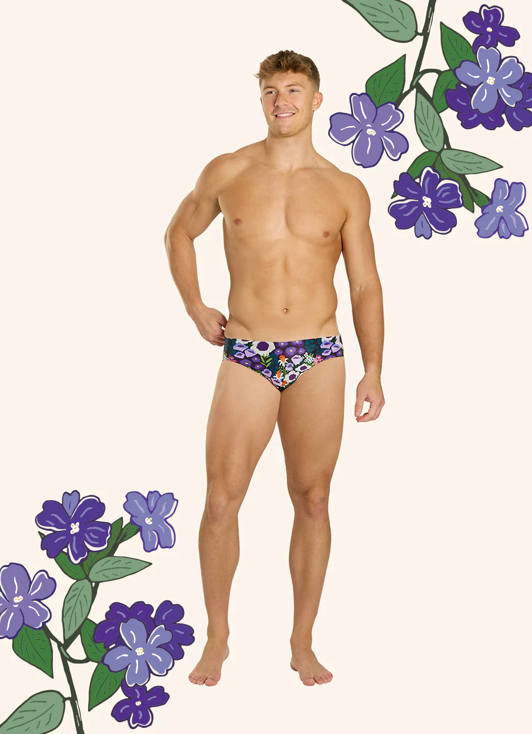 Sporti HydroLast Spring Meadow Brief Swimsuit (26-40) - Image 5