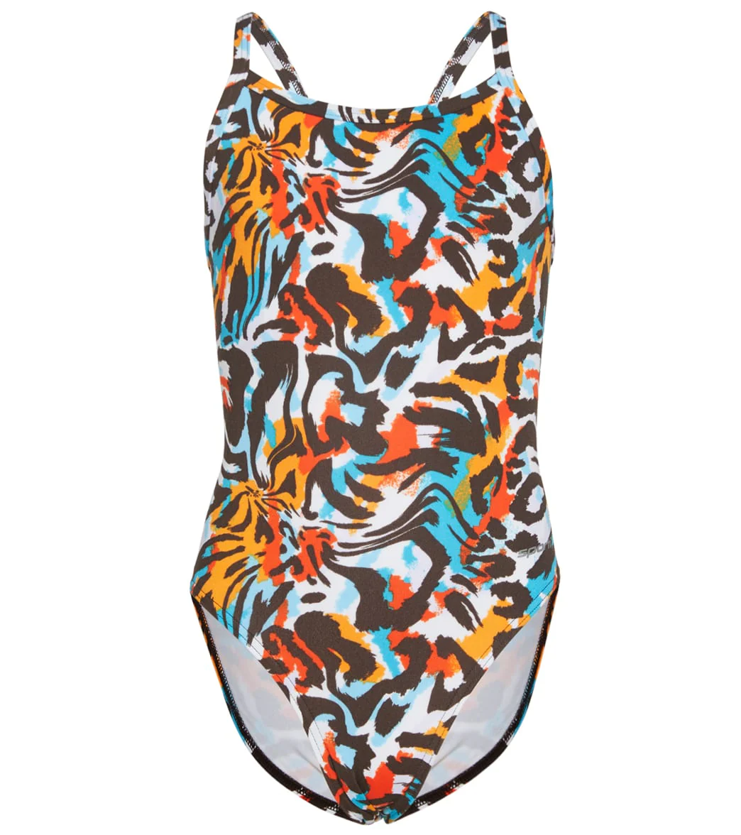 Sporti HydroLast Tiger Mingle Thin Strap One Piece Swimsuit Youth (22-28) - Image 5