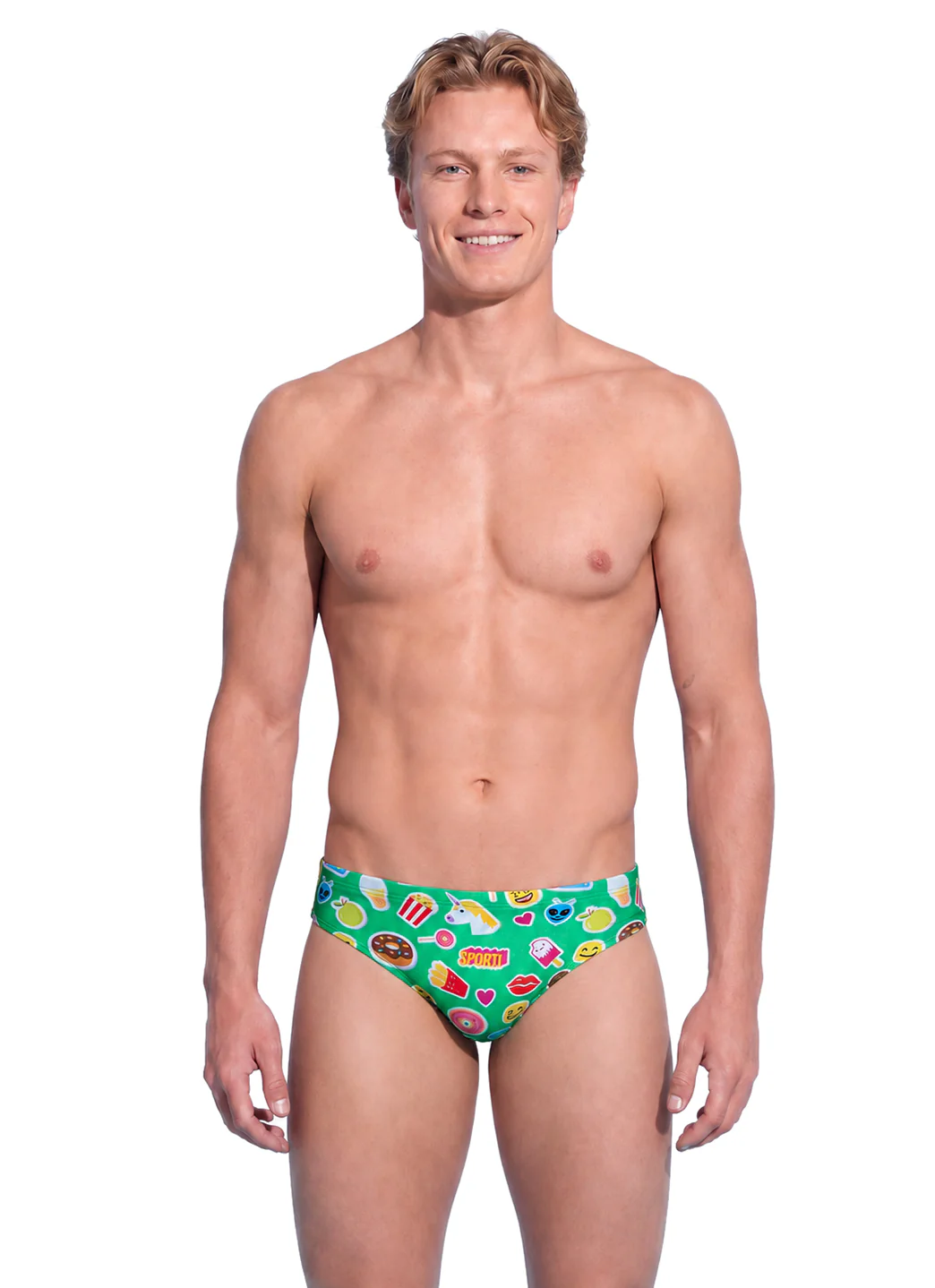 Sporti HydroLux Sticker Squad Brief Swimsuit (26-40) - Image 3