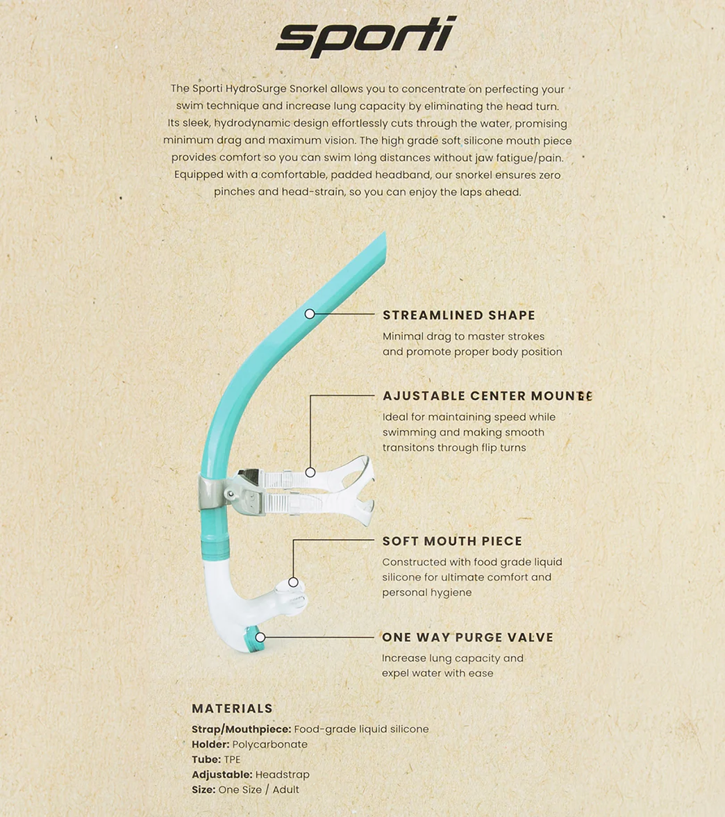 Sporti HydroSurge Swim Snorkel - Image 7