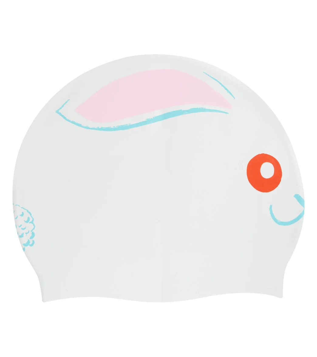 Sporti Limited Edition Bunny Silicone Swim Cap - Image 2