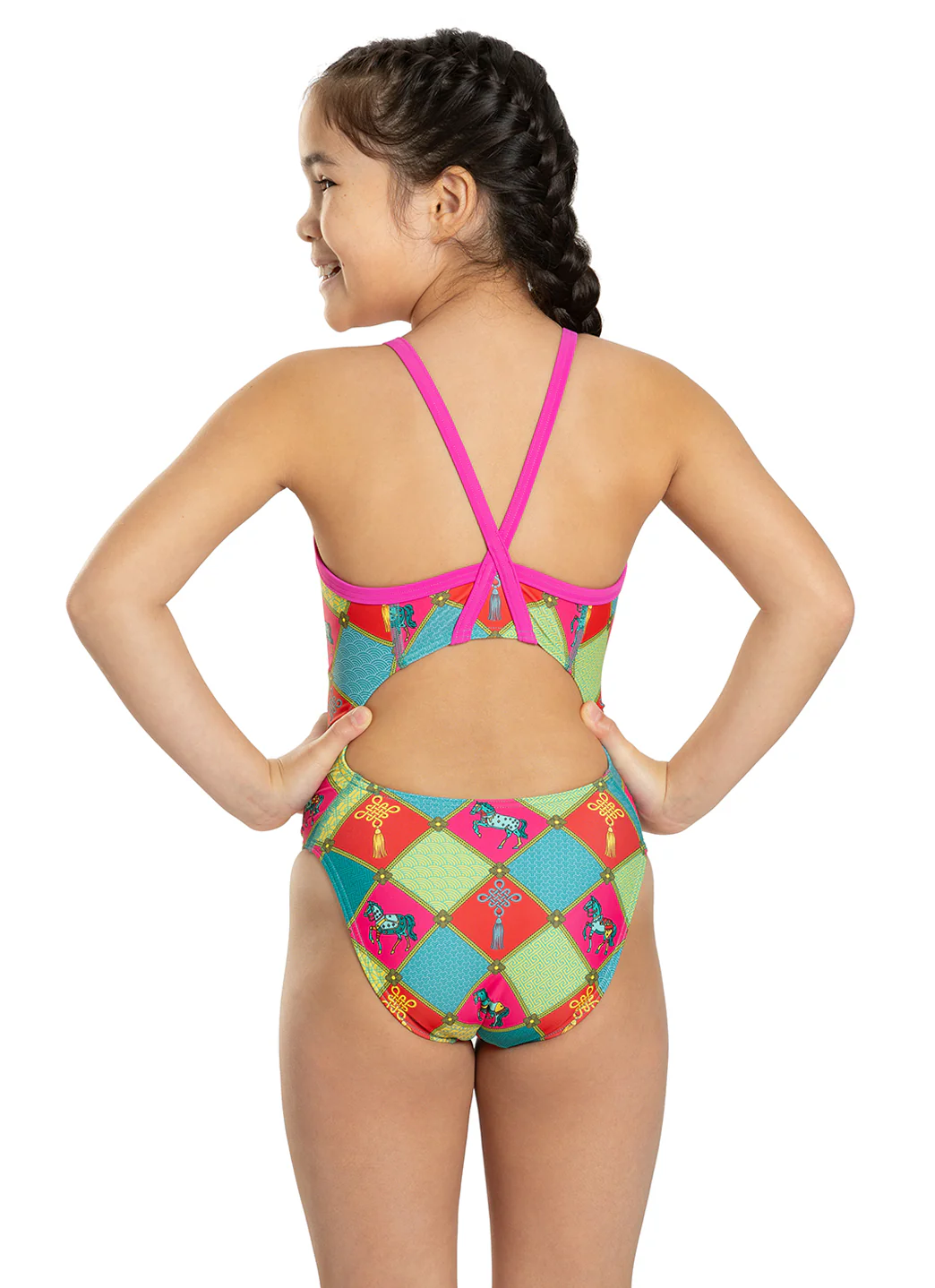 Sporti Limited Edition Dynasty Gallop Thin Strap One Piece Swimsuit (22-44) - Image 11
