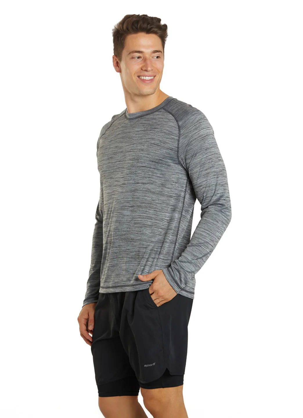 Sporti Men's L/S Hybrid II UPF 50+ Sun Shirt - Image 17