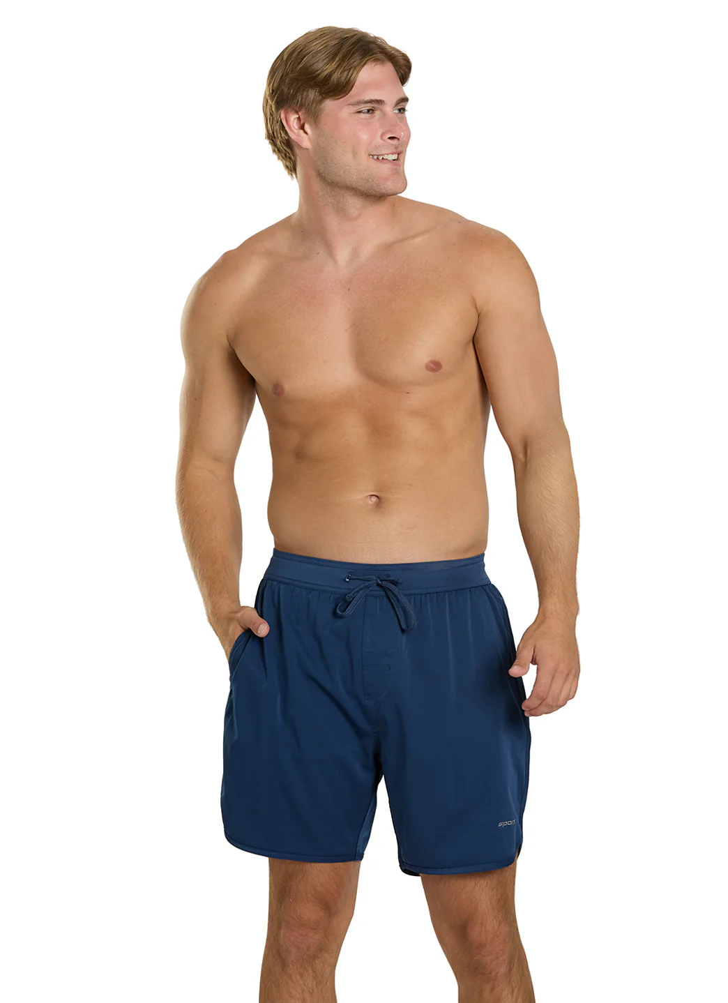 Sporti Men's Stretch Short with Compression Liner - Image 2