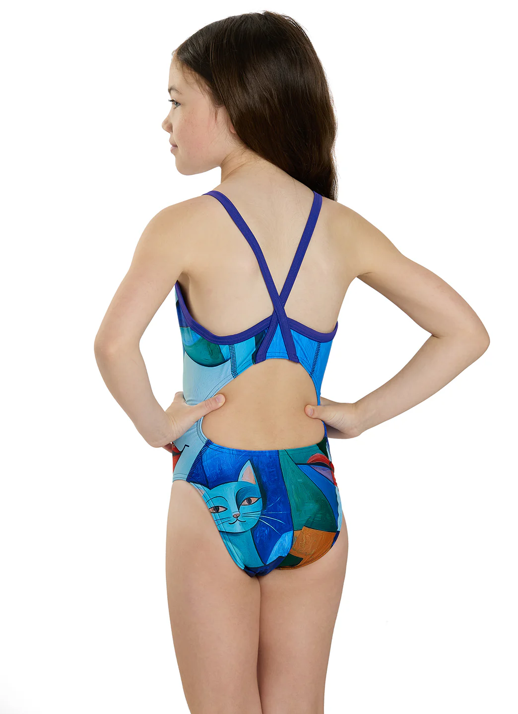 Sporti Mirror Reflection Thin Strap One Piece Swimsuit (22-44) - Image 11