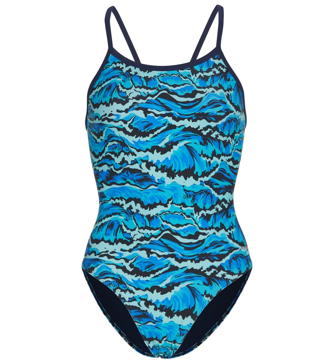 Sporti New Waves Thin Strap One Piece Swimsuit Youth (22-28) - Image 17