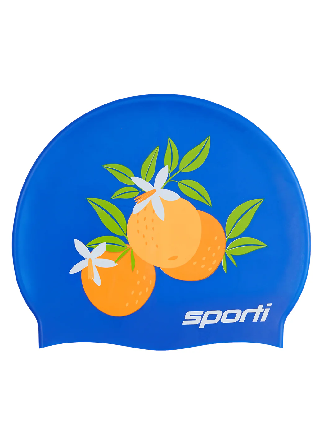 Sporti Orange Blossom Silicone Swim Cap - Image 4
