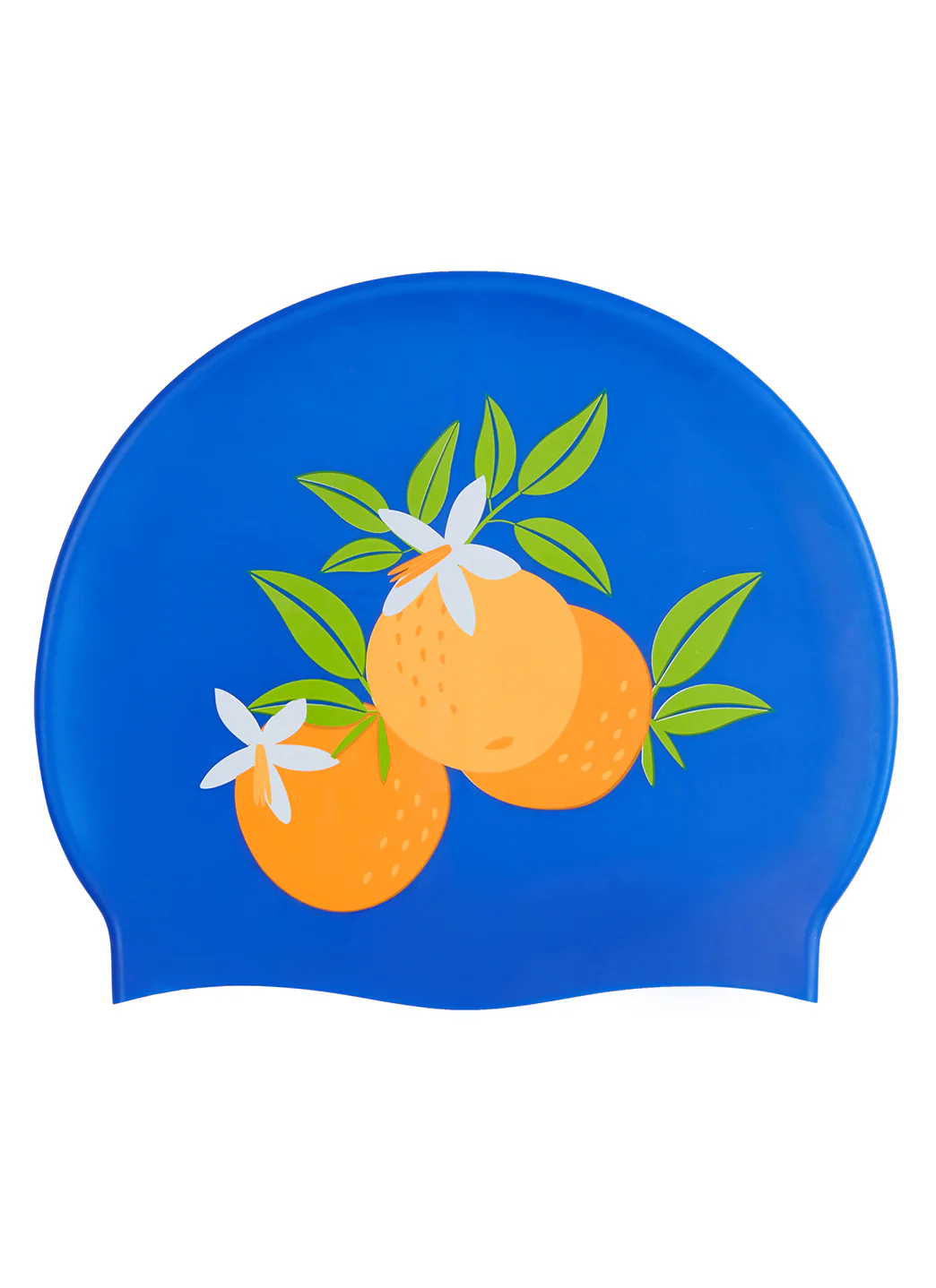 Sporti Orange Blossom Silicone Swim Cap - Image 5