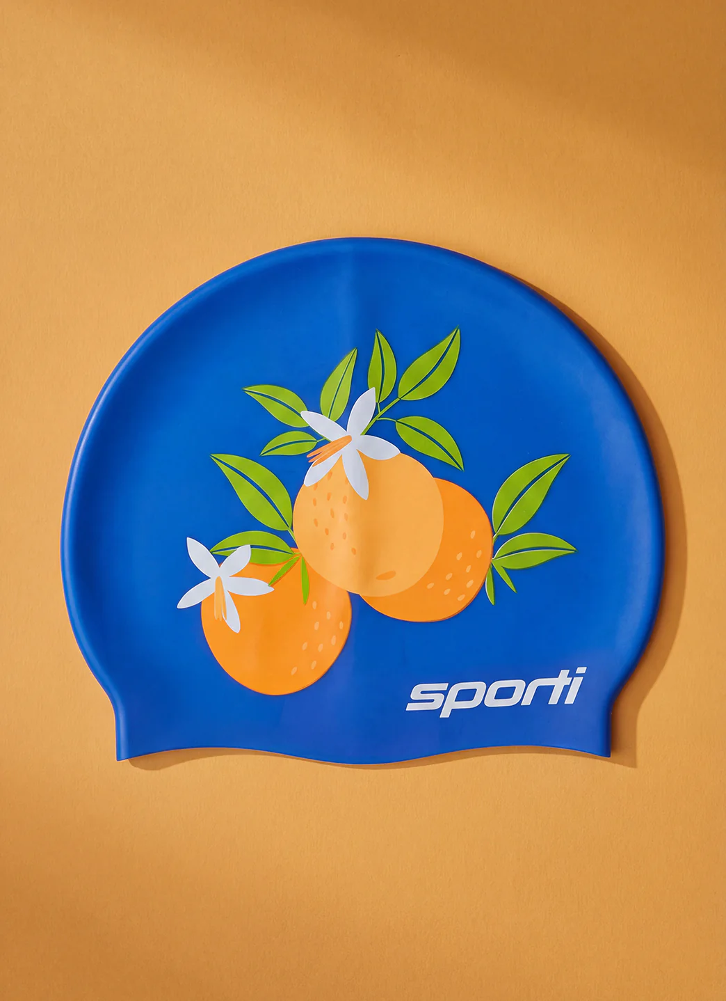 Sporti Orange Blossom Silicone Swim Cap - Image 9