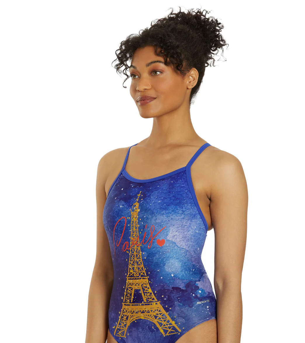 Sporti Paris City Lights Thin Strap One Piece Swimsuit (22-44) - Image 8