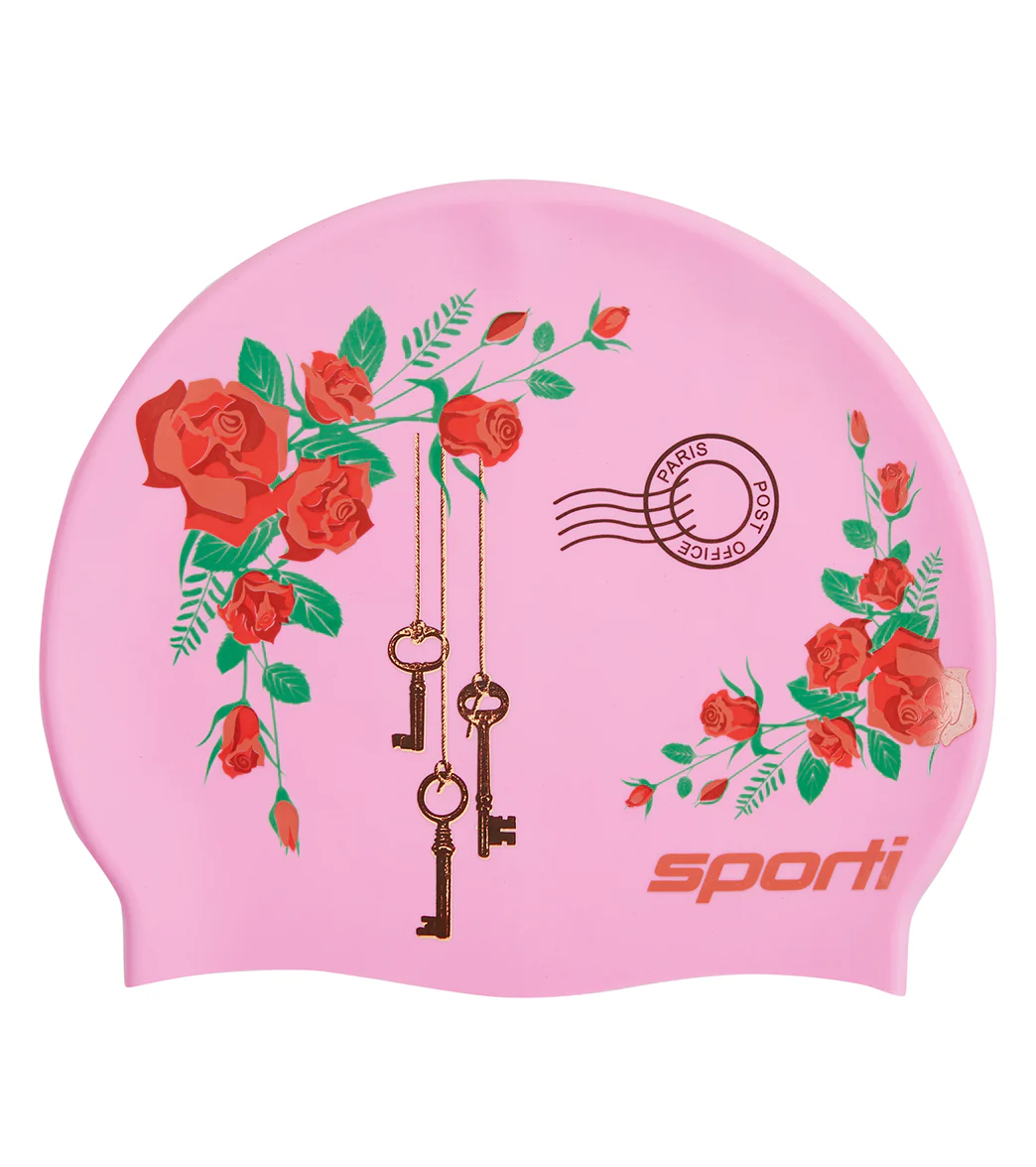 Sporti Paris Je T'aime Silicone Swim Cap - Image 5