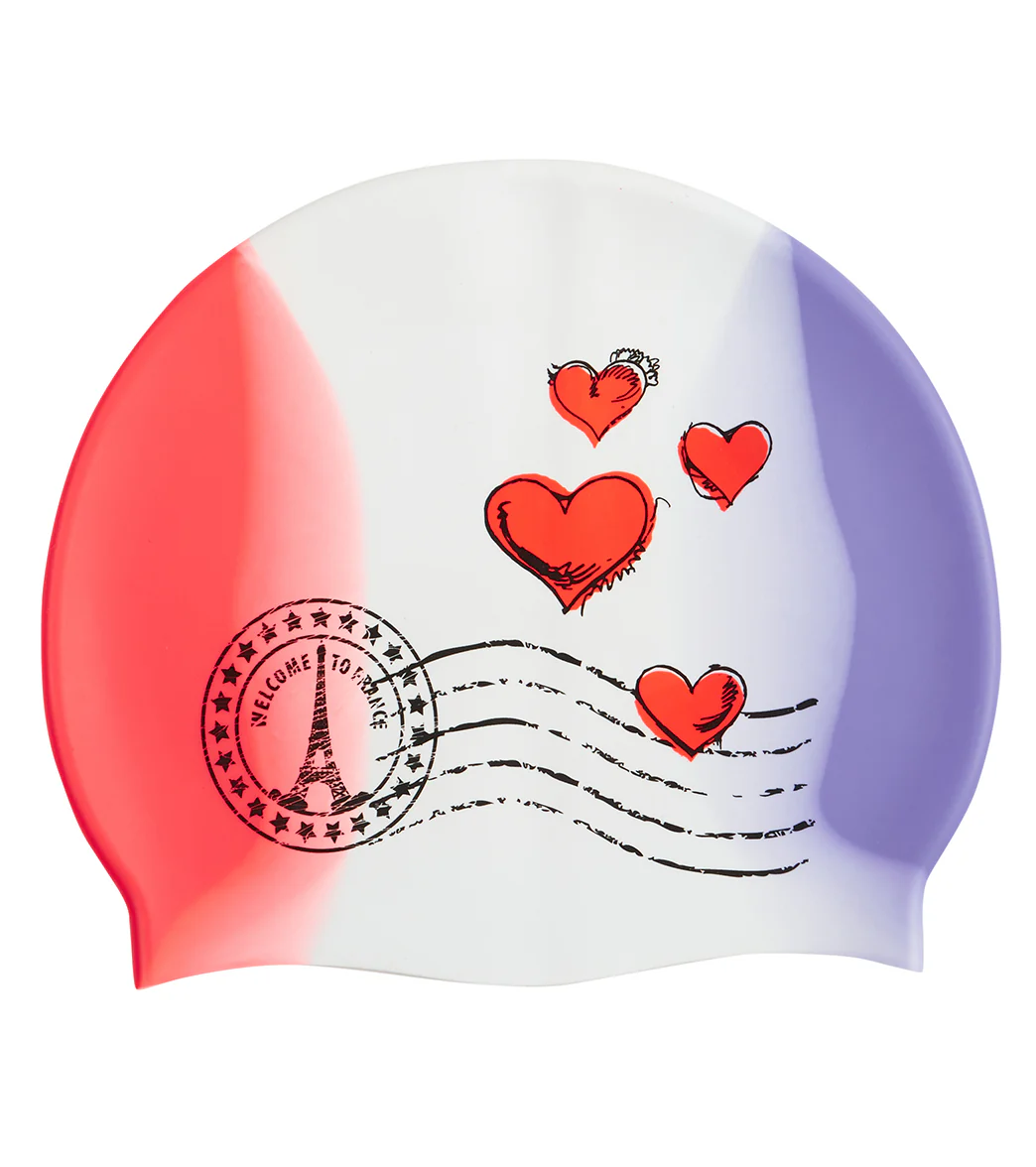 Sporti Paris Love Letters Silicone Swim Cap - Image 2