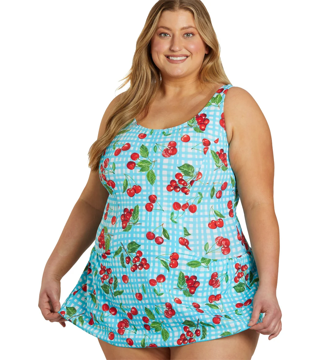 Sporti Plus Size Summer Picnic Swim Dress - Image 8