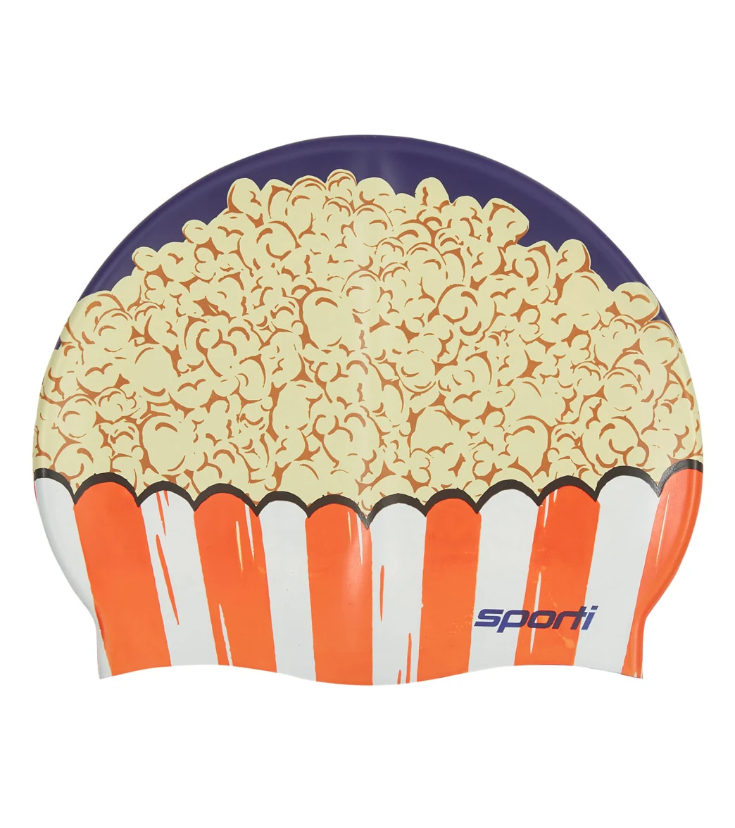 Sporti Popcorn Silicone Swim Cap Jr. - Image 6