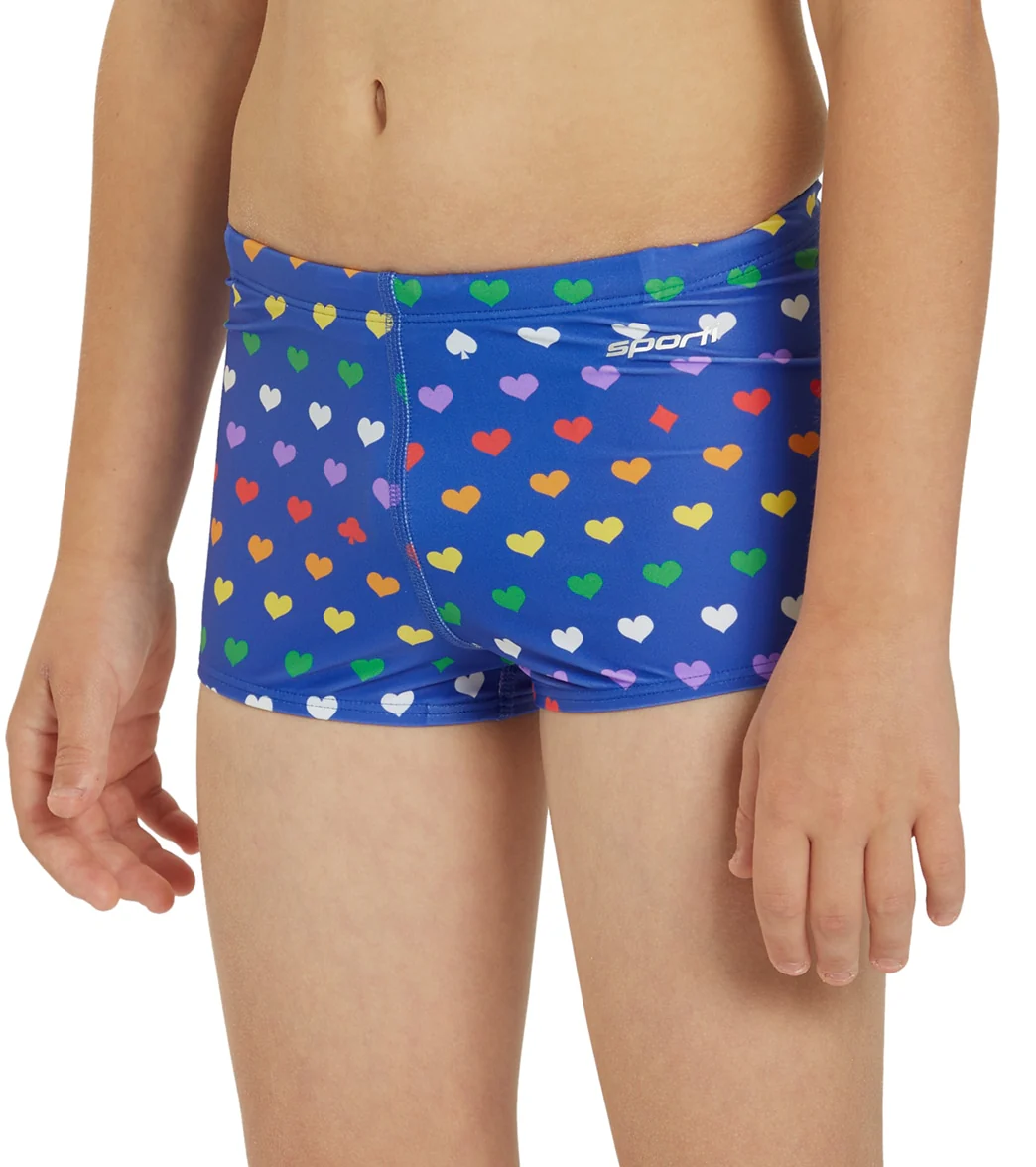 Sporti Rainbow Heart Square Leg Swimsuit Youth (22-28) - Image 6