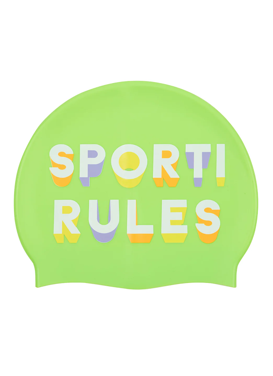Sporti Rules Silicone Swim Cap - Image 3