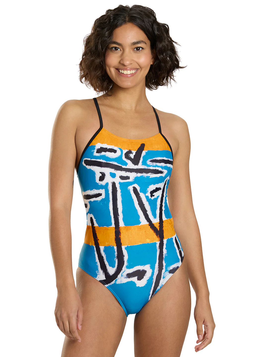 Sporti Senecio Splash Micro Back One Piece Swimsuit (26-40) - Image 3
