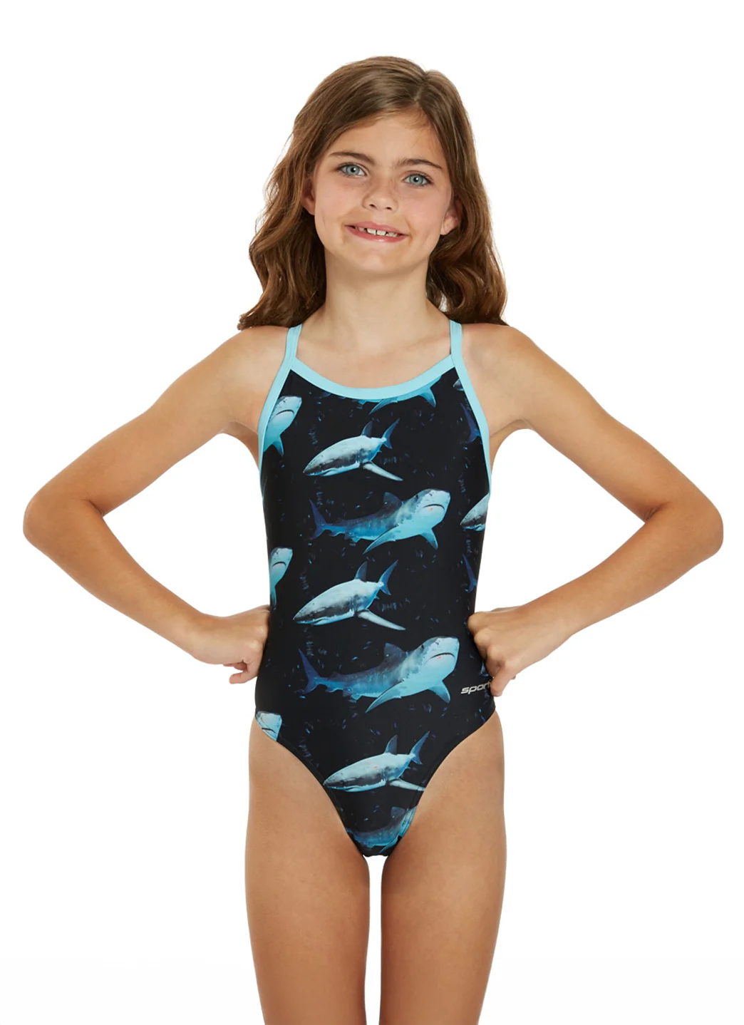 Sporti Sharkies Thin Strap One Piece Swimsuit (22-40) - Image 11