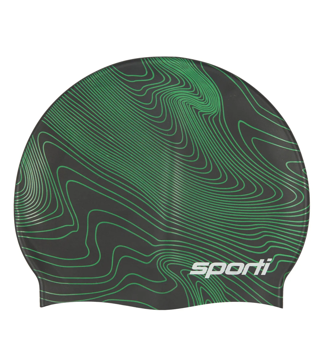 Sporti Sonar Waves Silicone Swim Cap - Image 39