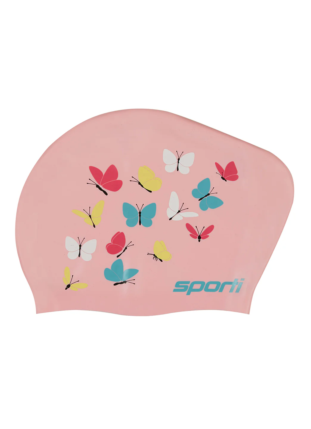 Sporti Spring Flutter Long Hair Bun Silicone Swim Cap - Image 2