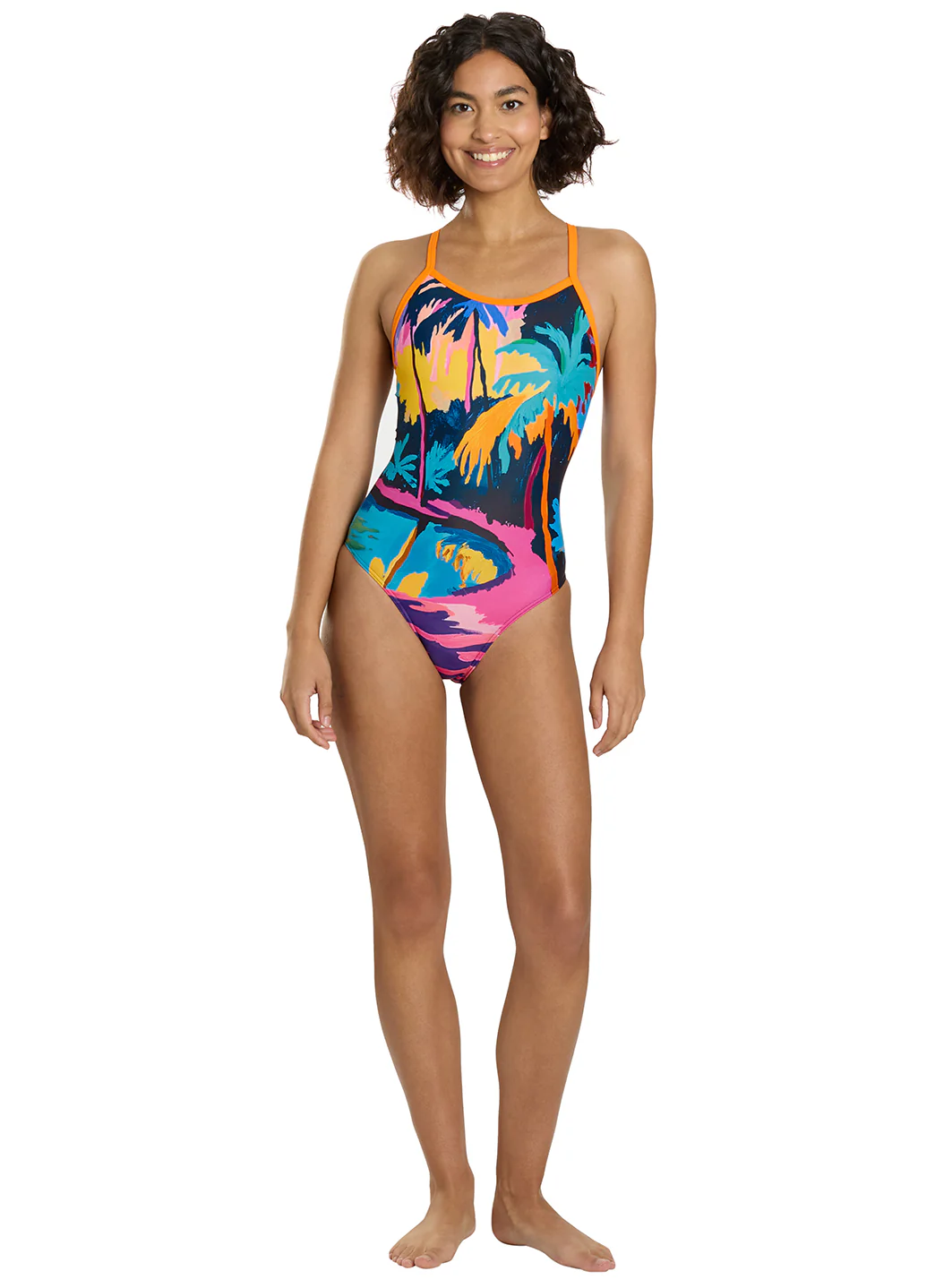 Sporti Tahitian Sunset Thin Strap One Piece Swimsuit (22-44) - Image 6