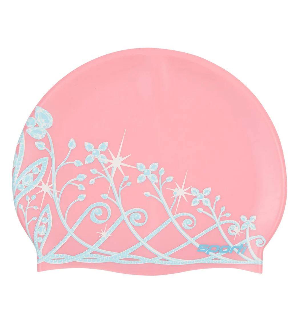 Sporti Tiara Silicone Swim Cap Jr. - Image 6