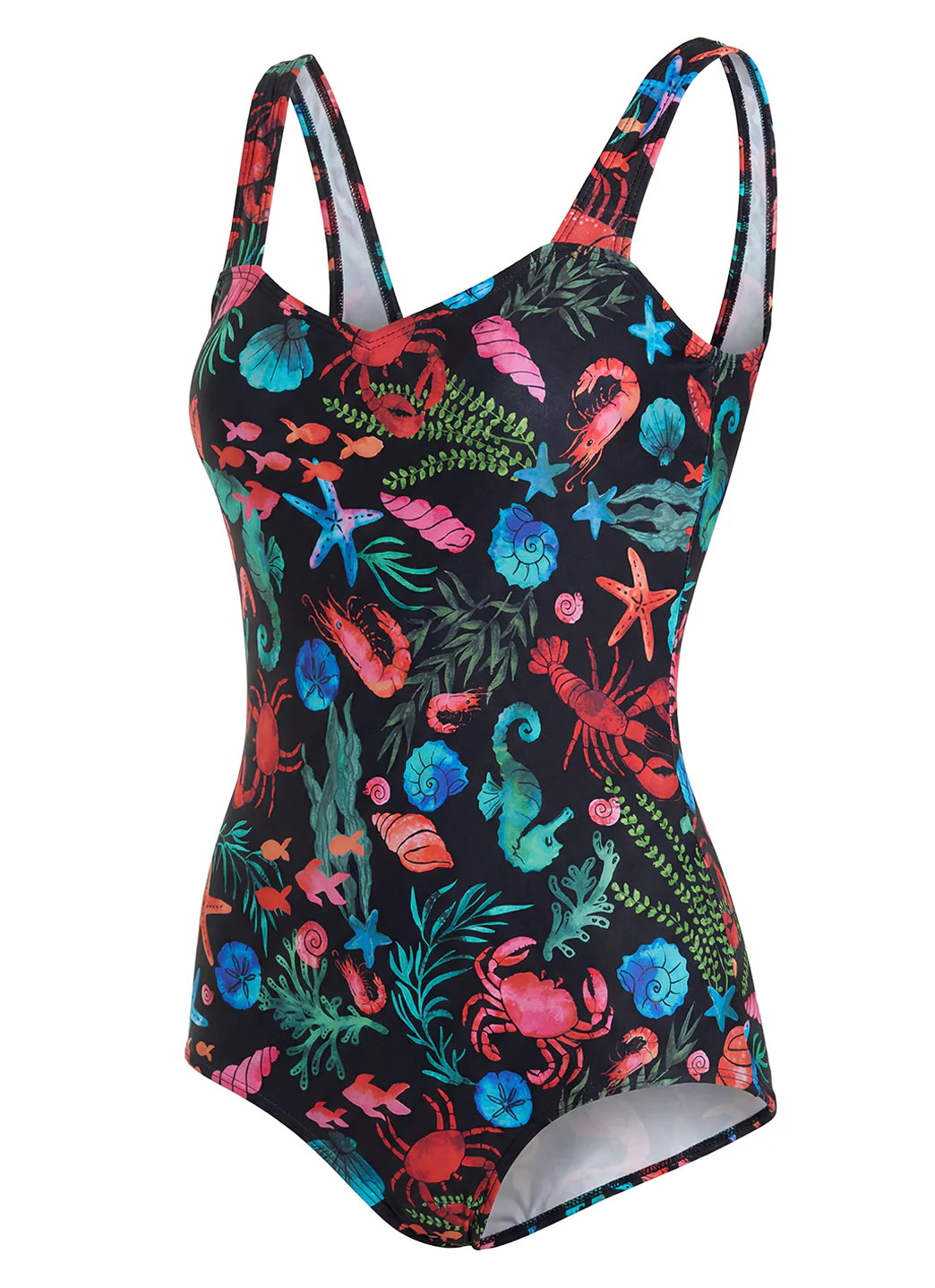 Sporti Tide Pool Moderate Printed Sweetheart One Piece Swimsuit - Image 3