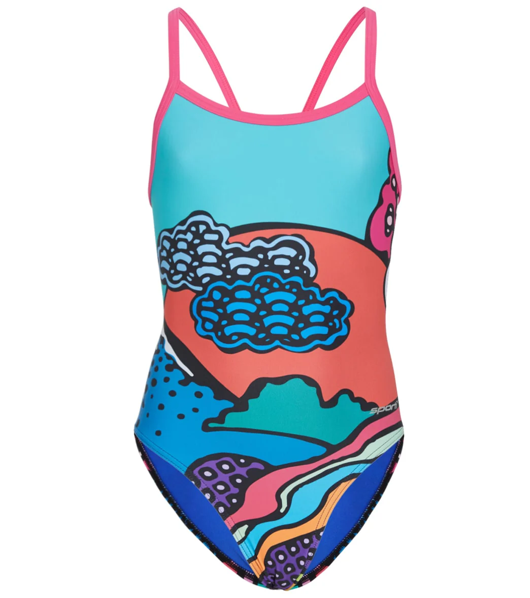 Sporti Tokyo Pop Thin Strap One Piece Swimsuit Youth (22-28) - Image 4