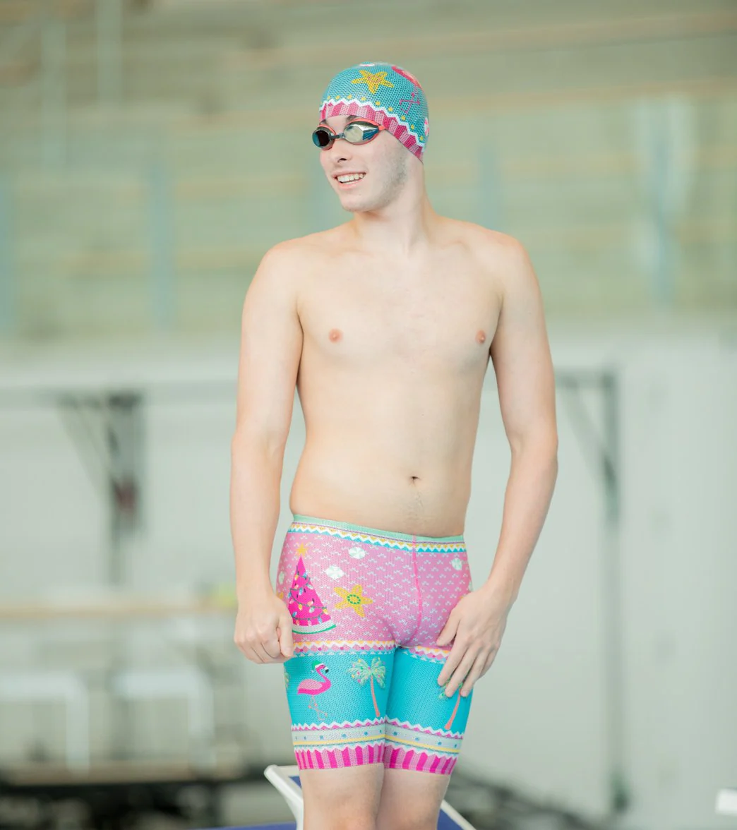 Sporti Tropical Holiday Silicone Swim Cap Jr. - Image 5