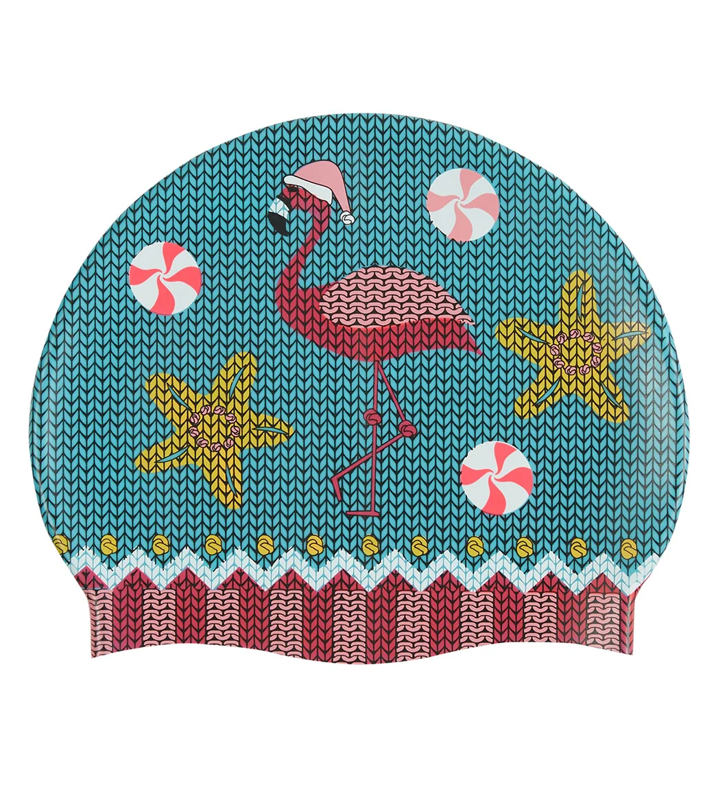 Sporti Tropical Holiday Silicone Swim Cap Jr. - Image 8