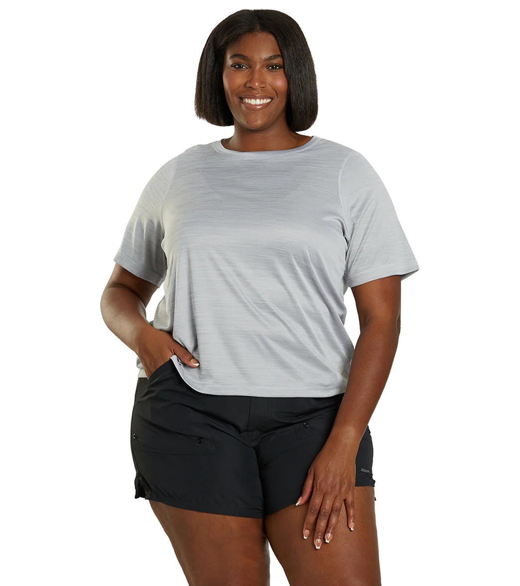 Sporti Women's Plus Size Comfort Fit Board Short - Image 5