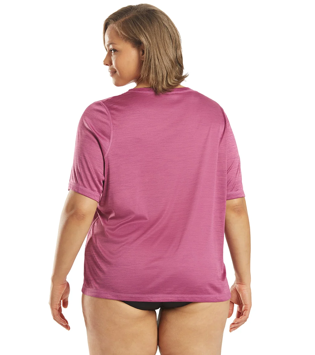 Sporti Women's Plus Size S/S Hybrid UPF 50+ Sun Shirt - Image 12