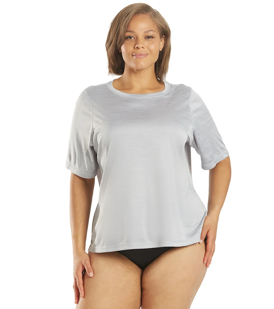 Sporti Women's Plus Size S/S Hybrid UPF 50+ Sun Shirt - Image 17