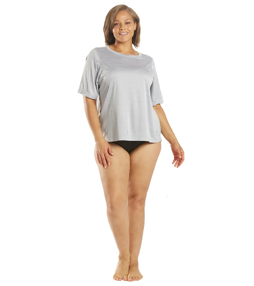 Sporti Women's Plus Size S/S Hybrid UPF 50+ Sun Shirt - Image 20