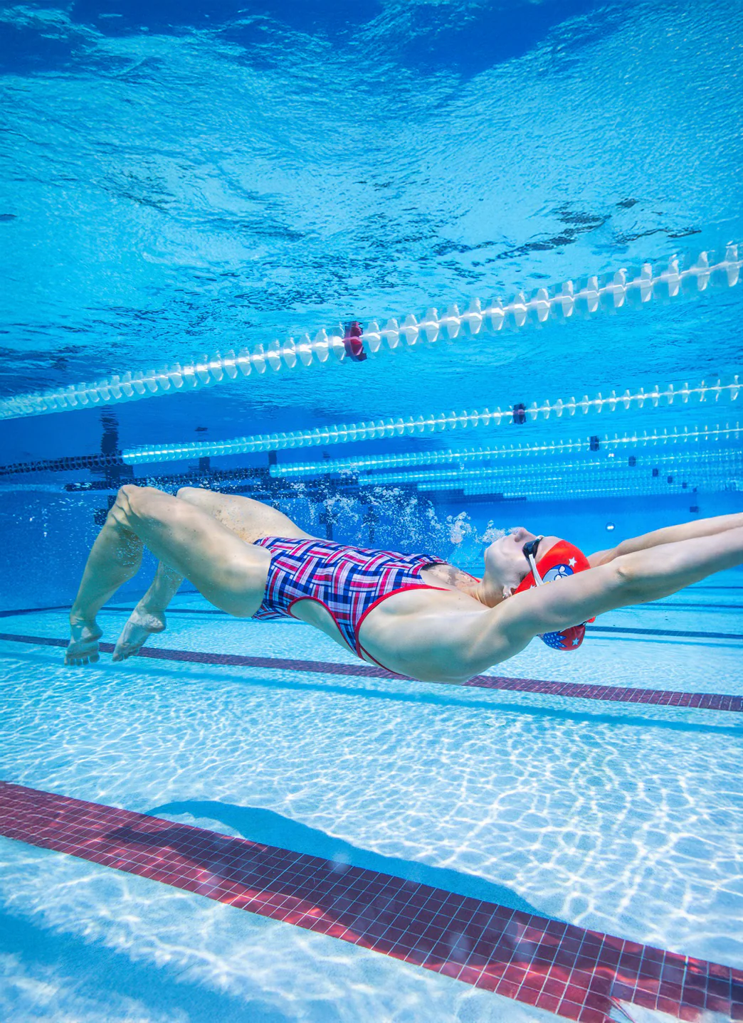 Sporti x Alex & Gretchen Walsh Peace Love & Swimming Silicone Swim Cap - Image 2