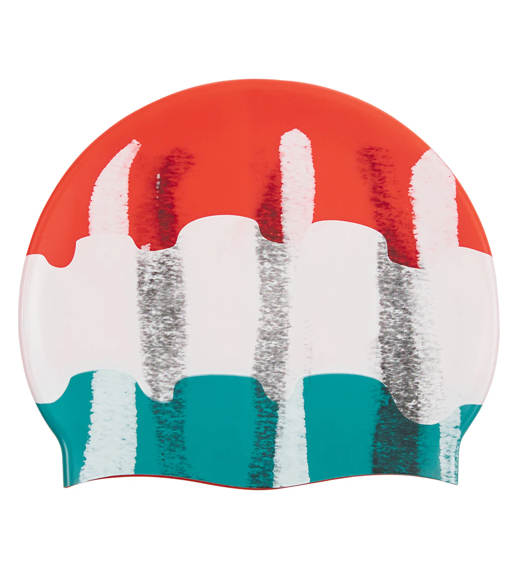 Sporti x Alex & Gretchen Walsh Retro Pop Silicone Swim Cap - Image 6