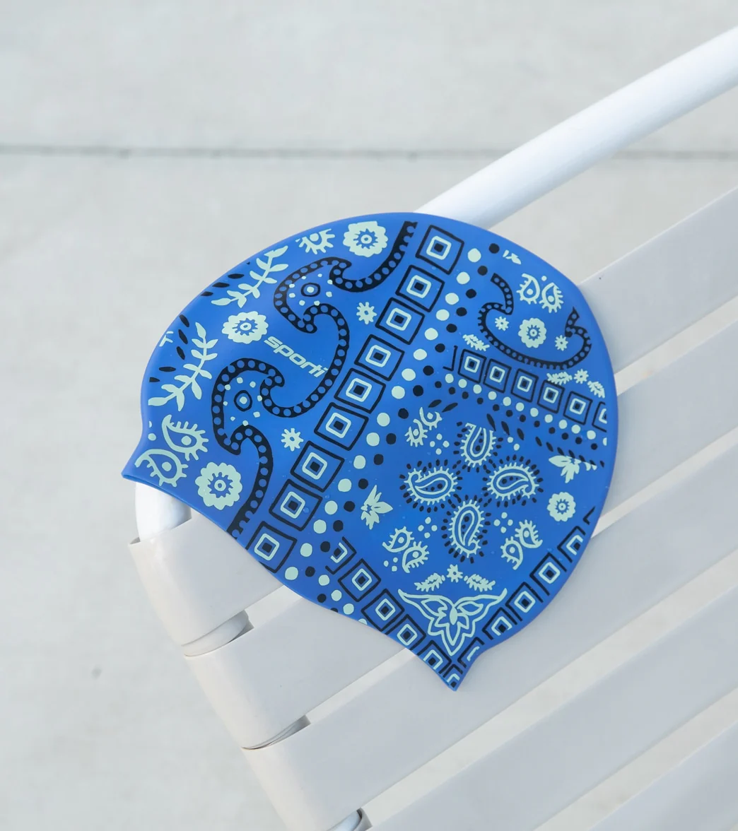 Sporti x Alex Walsh Boho Bandana Silicone Swim Cap - Image 6