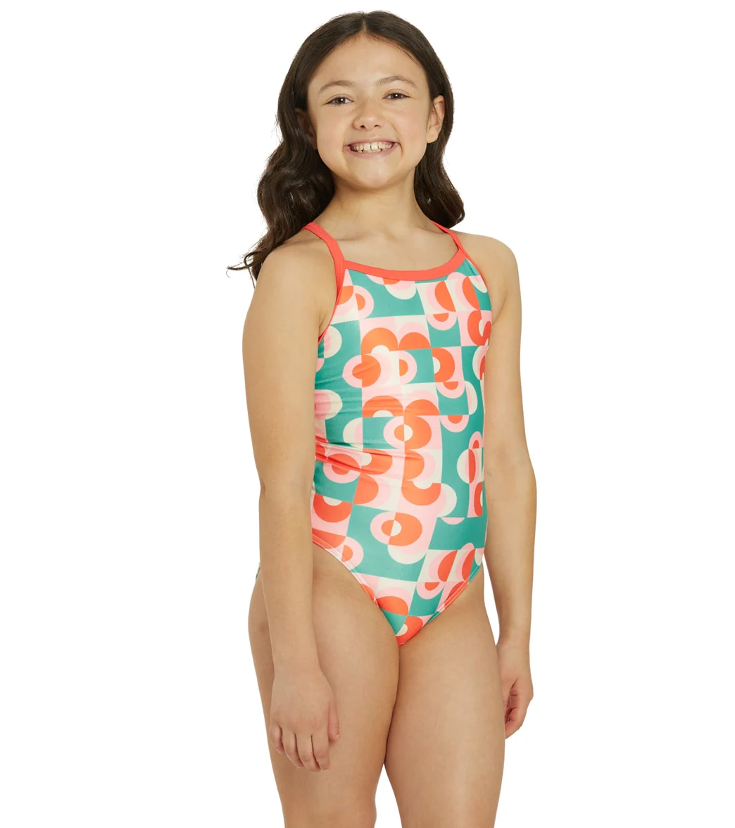 Sporti x Alex Walsh Geo Glam Thin Strap One Piece Swimsuit Youth (22-28) - Image 6
